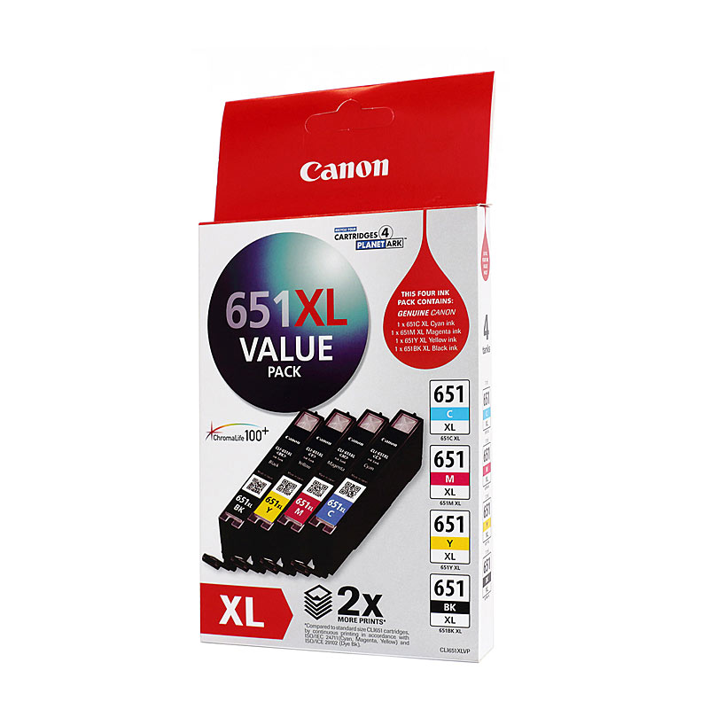 CI651XLVP Canon CLI651XL 651 Colour High Yield Ink Cartridge Value Pack - Image 1