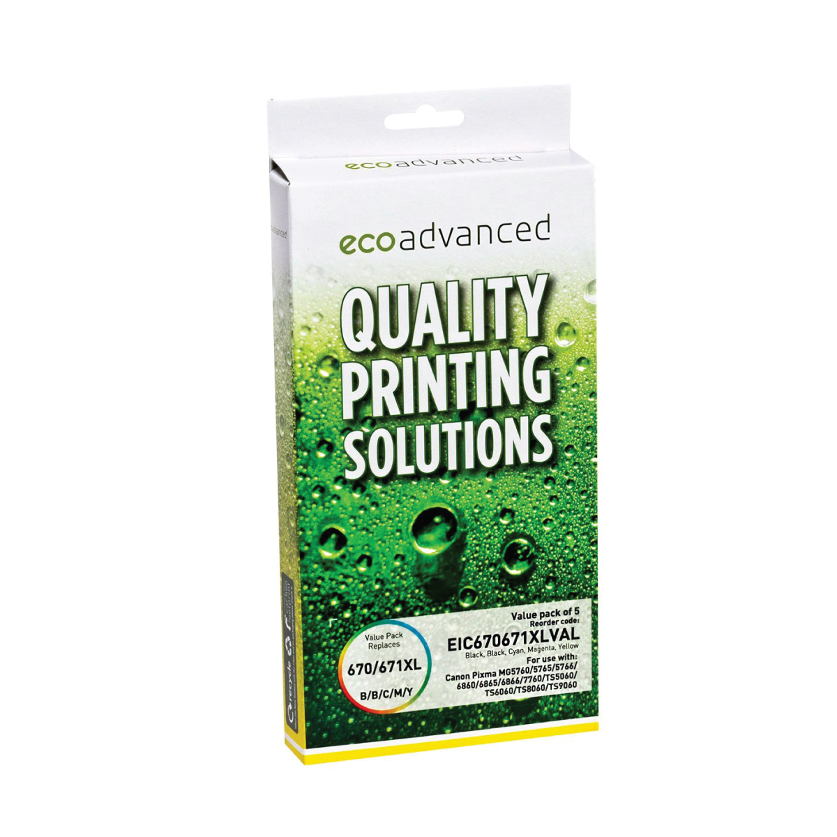 Eco Advanced Alternate Canon 670/671XL Value Pack Ink Cartridges - Image 1