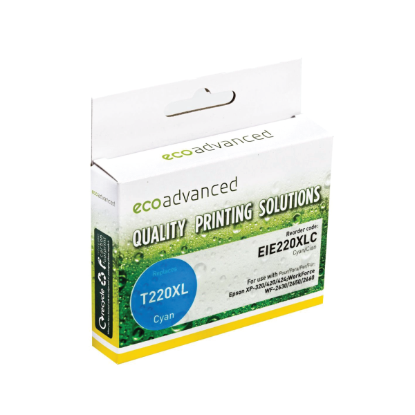 Eco Advanced Alternate Epson 220XL Cyan Ink Cartridge - 450 Pages